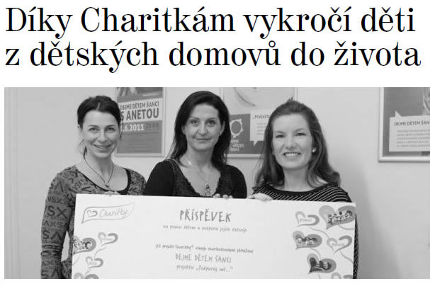 Pražský deník píše o projektu Charitky